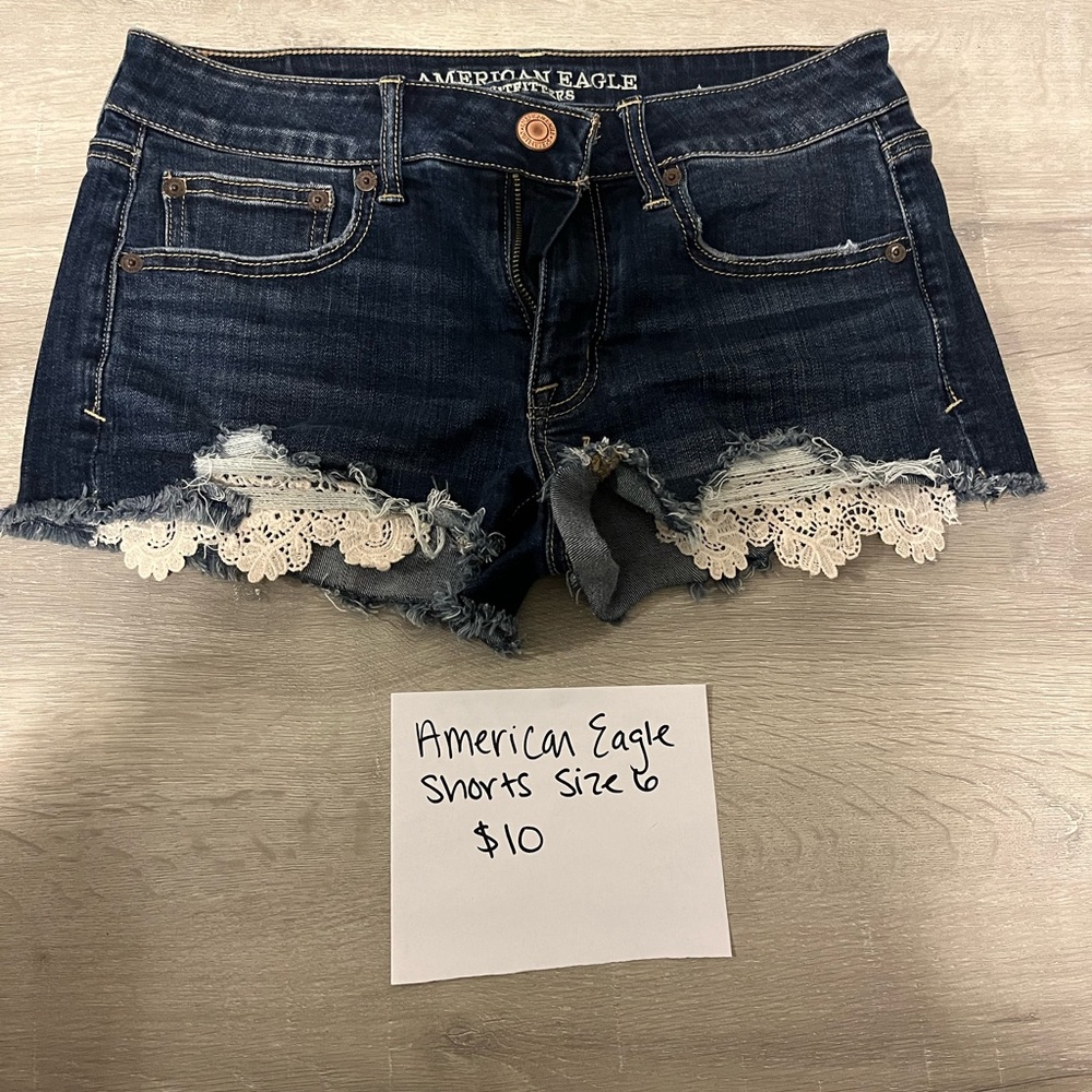 Gently used American eagle jean shorts